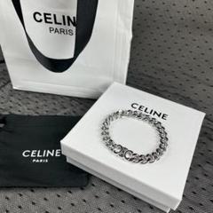 【希少】CELINE レザー ロゴ 金具 ブレスレット 楽天市場】CELINE セリーヌ Monochroms Studs Bracelet