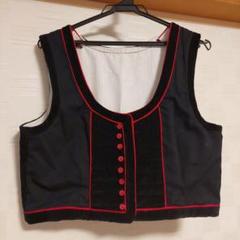 【フォークダンス衣装 まとめ売り】 ベスト 3点セット 赤 黒 ボタン ビーズ フォークダンス ベスト 踊り ダンス ベージュ 赤 ピンク 花 草 S