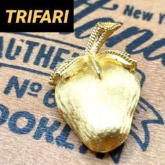 Trifari トリファリ ゴールドトーン ストロベリー いちごの
