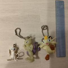 ポケットモンスター ストラップ キーホルダー ニャース ミュウツー ミュウ
