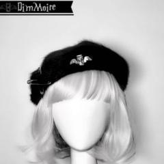 DimMoire 闘心ベレー帽 黒 ea055.jpg