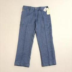 【新品タグ付き】ポールスミス センタープレスパンツ リネン100 デニム風 M