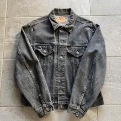 80s levi's 先染めブラック 70506-0259 usa製 黒　44Rのサムネイル