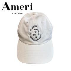 Ameri◆新品EMBLEM EMBROIDERY CAP ブラック 最新コレックション Ameri（アメリ）の「EMBLEM EMBROIDERY CAP