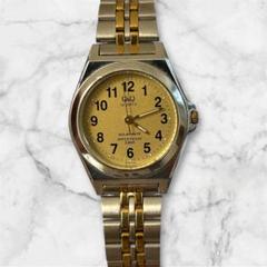 CITIZEN Q&Q ソーラー　レディース腕時計　シャンパンゴールド