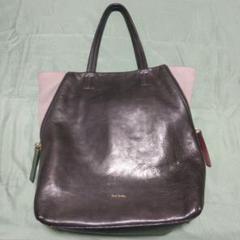 値下★Paul Smith ポールスミス レザー トートバッグ ネイビー A4可