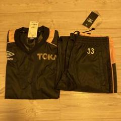 K*a様 東海大付属諏訪　Umbro ピステ上下Lサイズ　33番 ブラック/オレ 東海大付属諏訪Umbro ピステ上下Lサイズ33番 ブラック/オレンジ