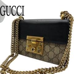 美品✨GUCCI シマ　パドロック　チェーンショルダー　2way 美品 グッチ ショルダーバッグ パドロック シマ チェーン GG柄