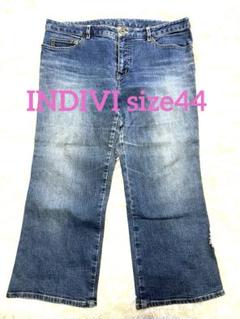 INDIVI 大きいサイズ　size44 2XL/3L レディース　ジーンズ