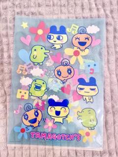 平成レトロ たまごっち クリアファイル ラメ 新品未使用品 当時物