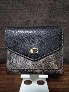 【中古】COACH コーチ　レザー　三つ折財布