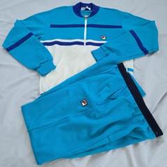 FILA 水色 ストライプ ジャージセット - メルカリ