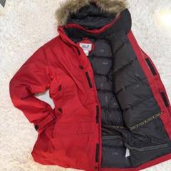 美品JACKWOLFSKIN JPCOLDBAYCOATダウンコートフード脱着可