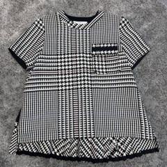 sacai アシンメトリー プリーツデザインブラウス ショルダー