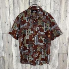 OLD VALENTINO 90s ヴァレンティノ 半袖 ドレス シャツ M