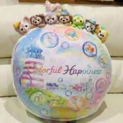 ディズニーシー　ダッフィー　カラフルハピネス　クッション ぬいぐるみ　完売品