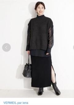 VERMEIL par iena ゴムマルチスリットロングスカート38