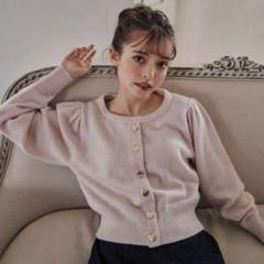 and mary トップス elf button knit tops