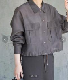Spick & Span 新品未使用オーガンジーシャツブルゾン - メルカリ