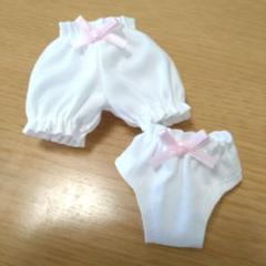 リカちゃん かぼちゃパンツ＆パンツ ピンクりぼん