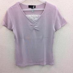 値引 アンタイトル 胸元レースニット J0331A33-8