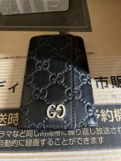 GUCCI GGパターン ブラックレザーキーケース - メルカリ