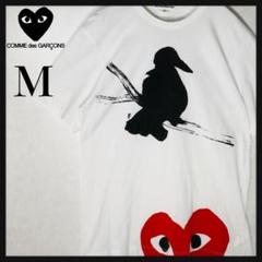 【希少デザイン】コムデギャルソン ハートクロウ アートワーク 半袖Tシャツ M