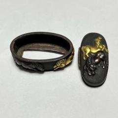 最終値下げ 金象嵌 縁頭 駿馬 刀装具 (刀剣 鐔 鍔 ) m72621949094_1.jpg?1742294608