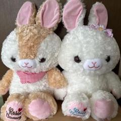 ロージーバニー ピクニック でかBIG ぬいぐるみ キャラメル ピンク セット