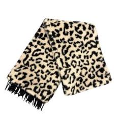 【極美品】MaxMara マフラー テディベア レオパード柄 シルク混 極美品】MaxMara マフラー テディベア レオパード柄 シルク混