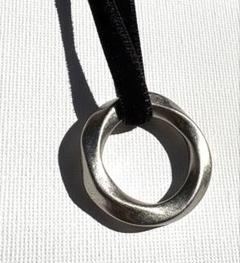 新品 ヴィンテージ チャーム　ベルベット　チョーカー silver choker