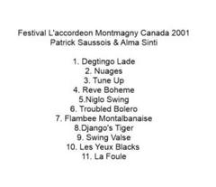 Festival L'accordeon Canada 2001