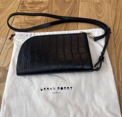 SUBWAY pouch/ BLACK(クロコ型押しレザー) - URBAN BOBBY
