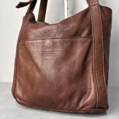 美品✨Dakota トートバッグ レザー ロゴ型押し ブラウン 本革