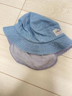 2WAYコットンハット ライトブルー 54cm