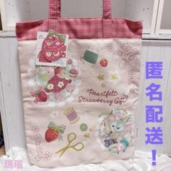 TDS✩ハートフェルトストロベリーギフト✩トートバッグ - メルカリ