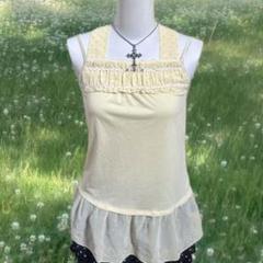 axes femmeドットフリルキャミソール　厚手 ドットチュールエプロン | レディース服・レディース