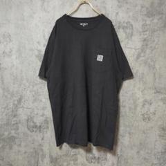 【美品】(XL) Carhartt カーハート 半袖シャツ 左胸ポケット ロゴ