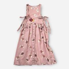 値下げ❗️ピンクハウス　花束ワンピース　未使用美品 セール】 雛菊とさくらんぼプリントパッチワークワンピース