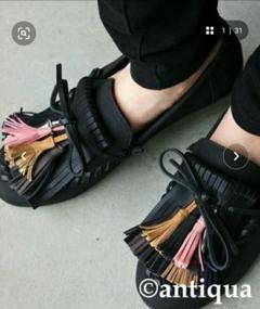 新品タッセルモカシン ブラックのサムネイル