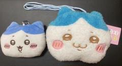 ハチワレ ふわふわフェイスポシェット パスケースポーチ 2個セット
