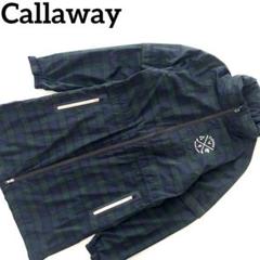Callaway キャロウェイ レインコート　ワンピース　チェック柄　ゴルフ　緑