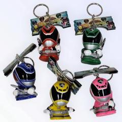 【未使用】デカレンジャー　ソフビキーホルダー　全5種　コンプリート　当時物