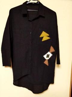 黒の刺し子シャツ