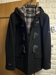 美品★BURBERRY BLACKLABEL バーバリー ダッフルコート BURBERRY バーバリー バージンウールダッフルコート ブラック 34