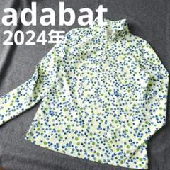 アダバット】2024年人気ドット総柄×ラバーロゴ 長袖ゴルフ