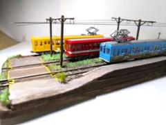 Nゲージ・ジオラマ展示台【銚子電鉄・電車留置線】※車両付！ Nゲージ・ジオラマ展示台【銚子電鉄・電車留置線】※車両付！ N