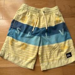 Quiksilver サーフパンツ イエロー/ブルー XSサイズ