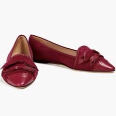 【美品】✨TOD'S トッズ フラットシューズ バレエ エナメル 赤 TOD'S - 【美品】トッズ フラットシューズの通販 by Makis