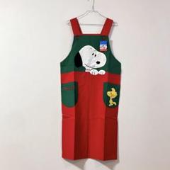 希少 ヴィンテージ SNOOPY スヌーピー エプロン 赤 キャラクター集合 スヌーピー/SNOOPY キッズエプロン 赤 - メルカリ